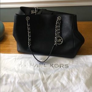Gently used black saffiano Michael Kors Purse